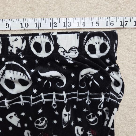 Disney Nightmare Before Christmas Skellington Women's L (12/14) Fleece PJ Set - Picture 12 of 16